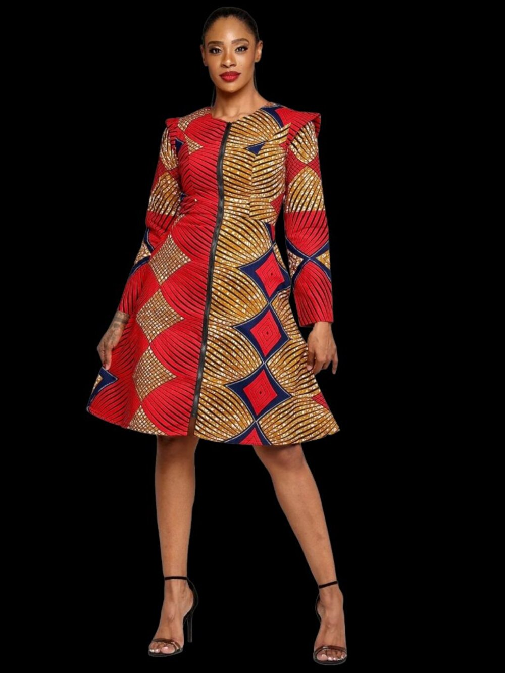 Ray Darten Ashafa African Print Jacket Dress